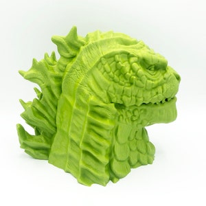 Godzilla Headphone Head 3D Printed Headphone Stand Bust image 6