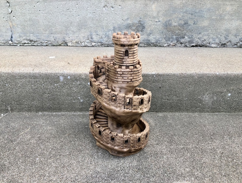 The Spiral Tower Dice Tower 3D Printed Castle Tower Dice Tower image 2