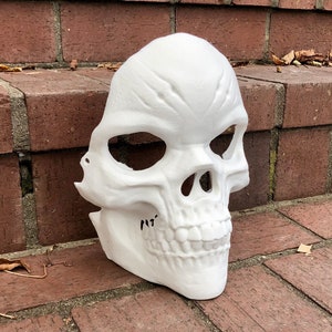 Skull Face Mask - Realistic 3D Printed Halloween Mask
