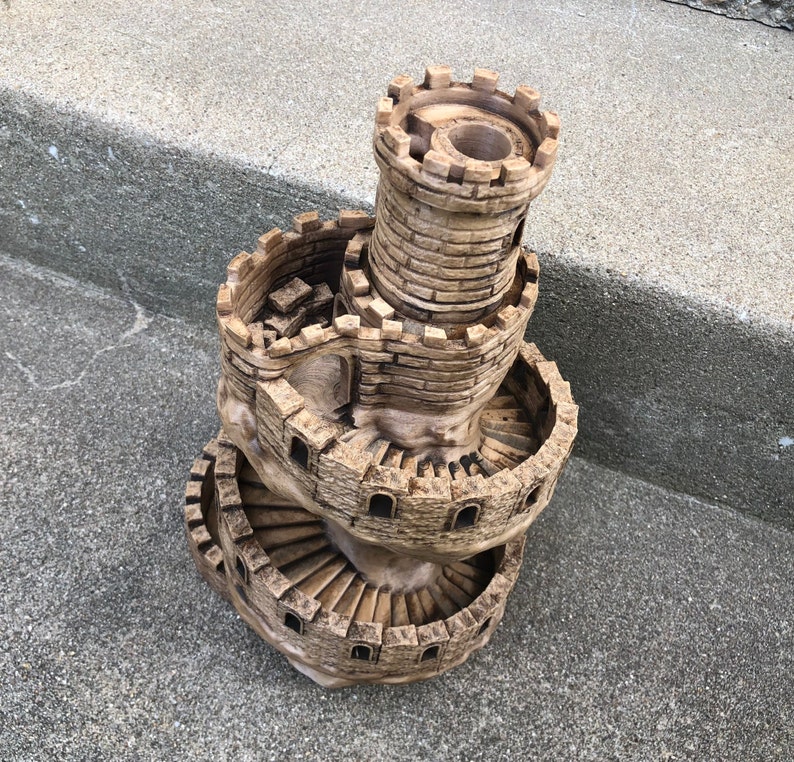 The Spiral Tower Dice Tower 3D Printed Castle Tower Dice Tower image 7