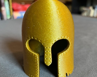 Achilles Helmet Bookshelf Decor - SOA Inspired 3D Printed Bookish Decor