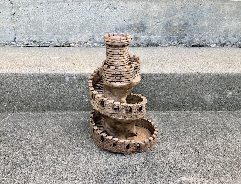 The Spiral Tower Dice Tower 3D Printed Castle Tower Dice Tower image 5