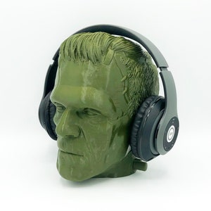 Frankenstein Headphone Head - 3D Printed Headphone Stand Bust