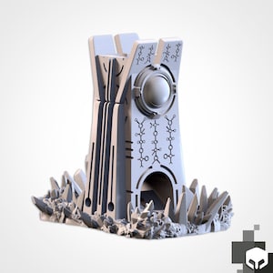 Xeno Tower Dice Tower from The Game of Destiny Dice Towers by Txarli Factory