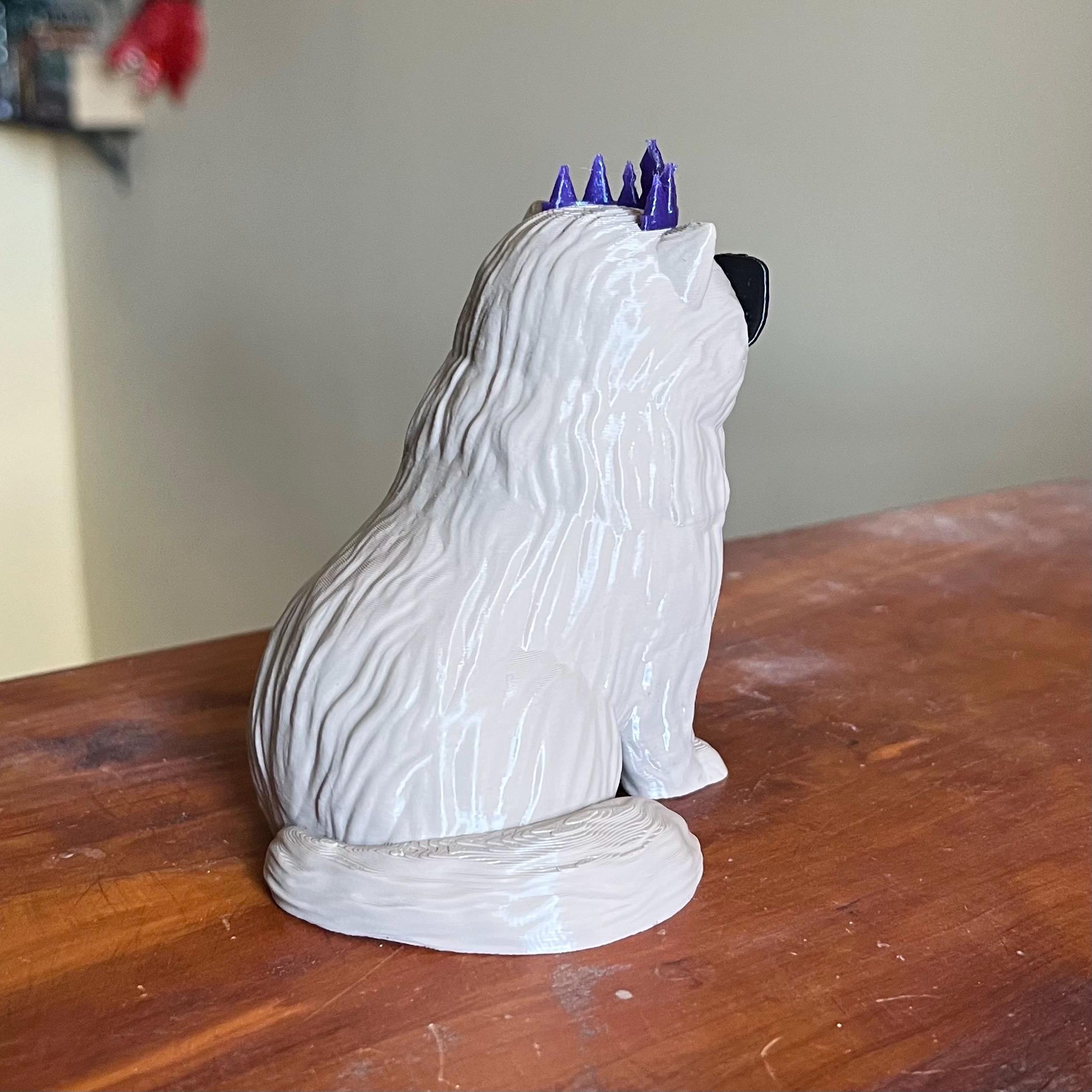 Princess Donut Bookshelf Decor - Sentient Show Cat Book Figure
