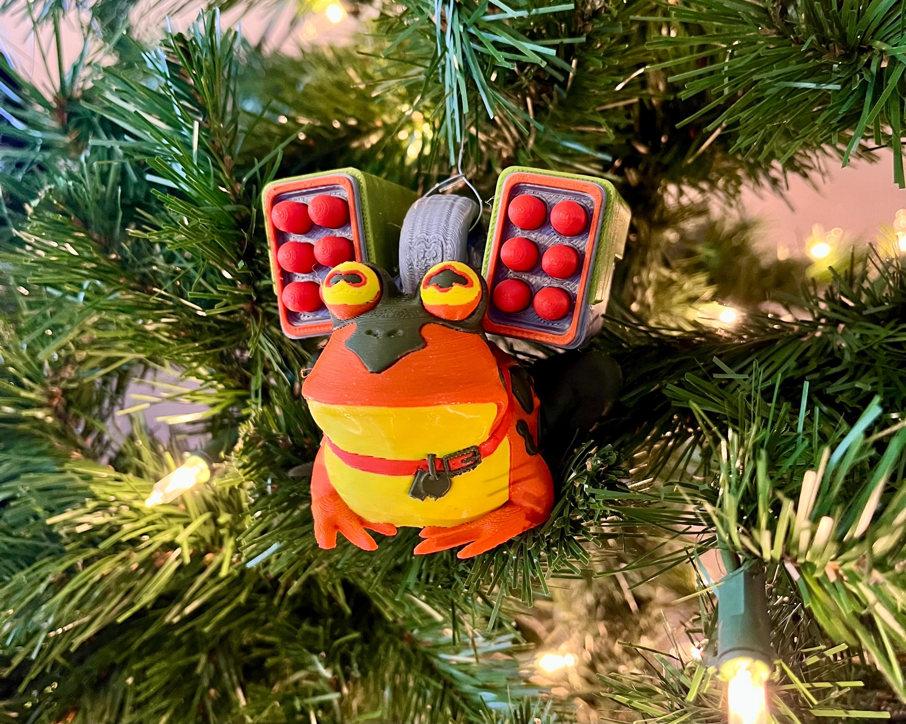 Kiss Me Under the Hypno-missile-toad - Christmas Ornament Toy