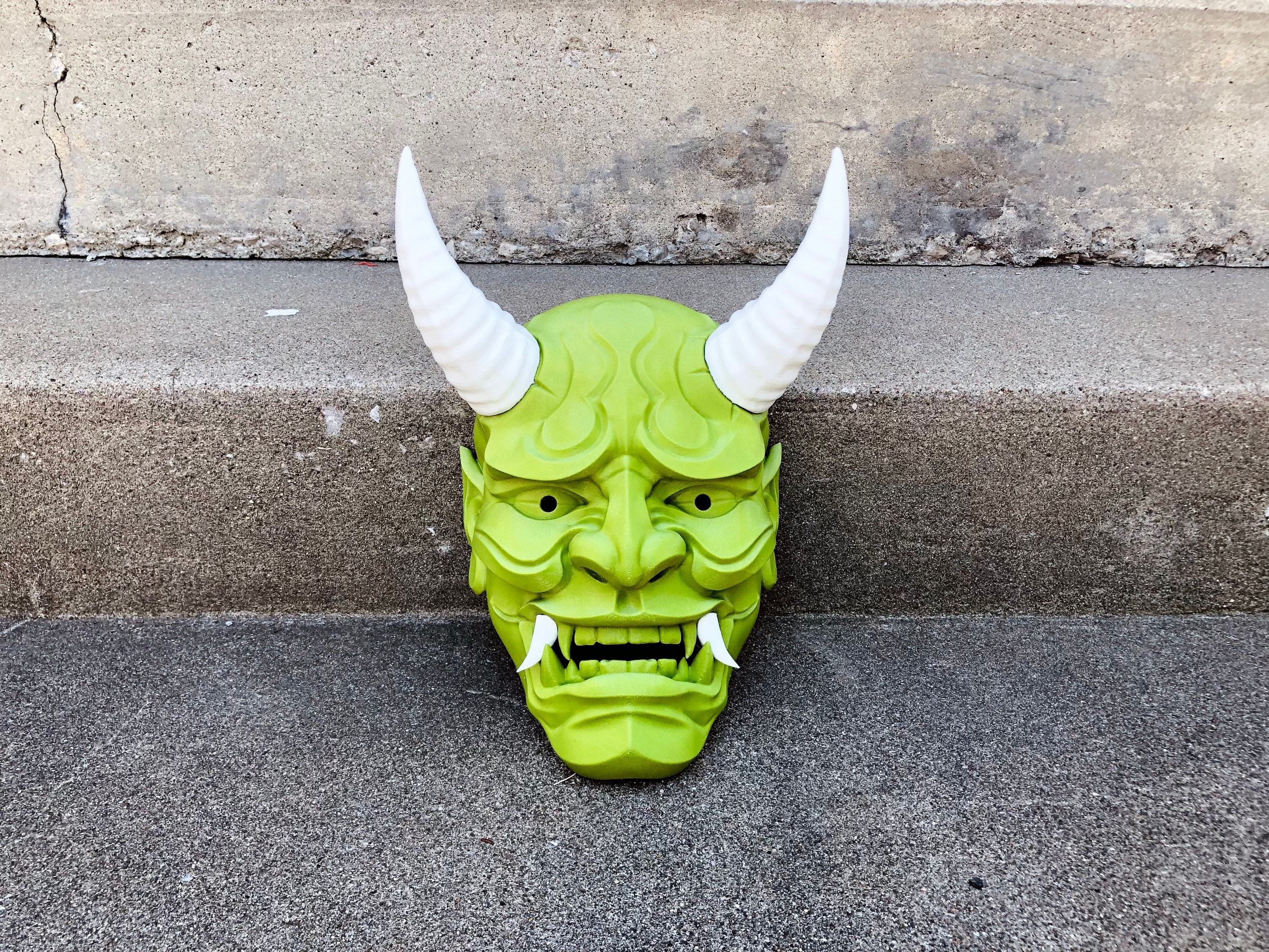 Japanese Hannya 1 Mask Oni Demon Mask 3D Printed Samurai Mask - Etsy