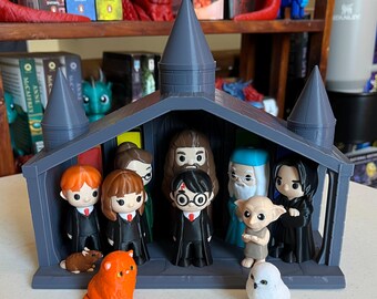 Magical School Nativity Set - Fantasy Figures and Set - Fantasy and Magic Inspired Gag Gift Novelty Toy Figures