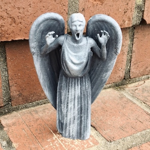 3D Printed Hand-Painted Doctor Who Inspired Weeping Angel Stone Statue Figure