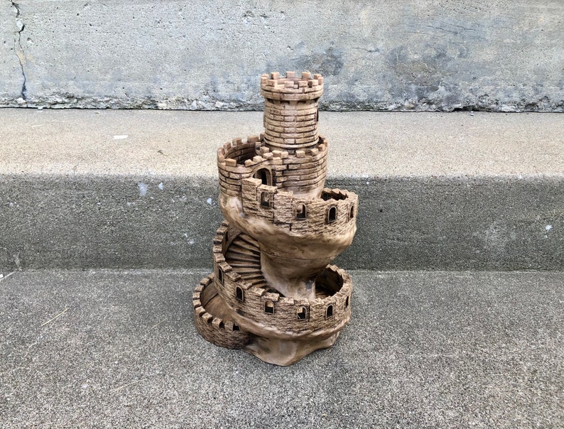 The Spiral Tower Dice Tower 3D Printed Castle Tower Dice Tower image 4