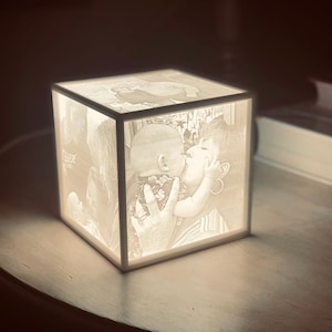 Personalisierte 3D gedruckte Lithophan Leuchtbox - Perfekt für personalisierte Geschenke und Andenken
