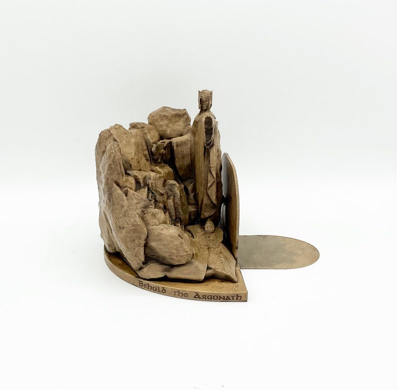 The Argonath Bookends 3D Printed Handpainted Bookshelf Etsy