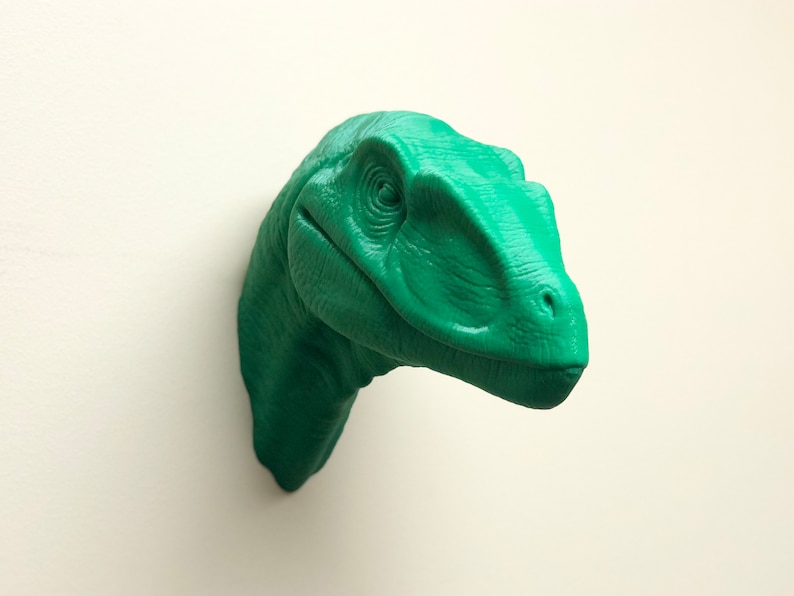 Velociraptor Head Wall Art Mount - 3D Printed Bust - Etsy