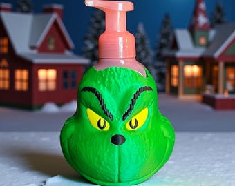 ALLEEN DIGITAAL BESTAND - Decorfiguur houder kerstgrinch handzeep - leuk en feestelijk seizoensdecor