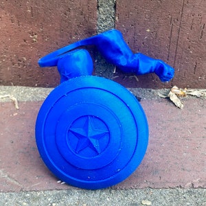 3D Printed Chicken Arms Captain America with Shield - Various Colors