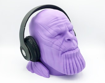 Thanos Headphone Head - 3D Printed Headphone Stand Bust