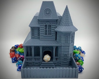XL Haunted House Dice Tower from Fate's End Dice Towers by Kimbolt Creations
