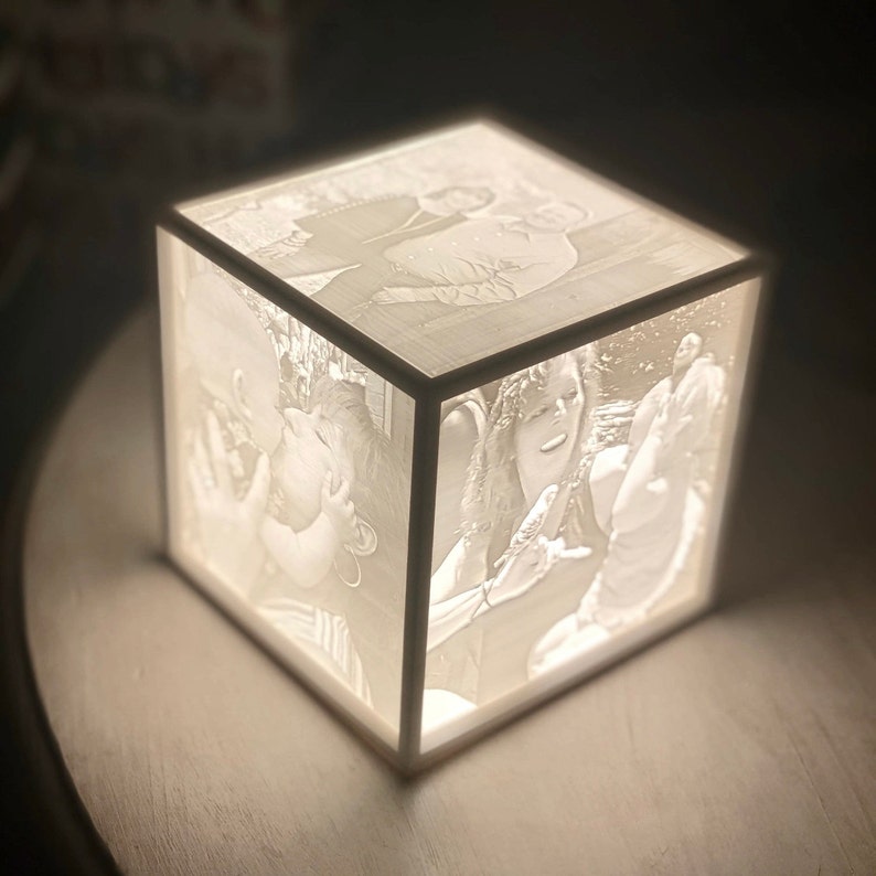 Custom 3D Printed Lithophane Light Box Perfect for Etsy