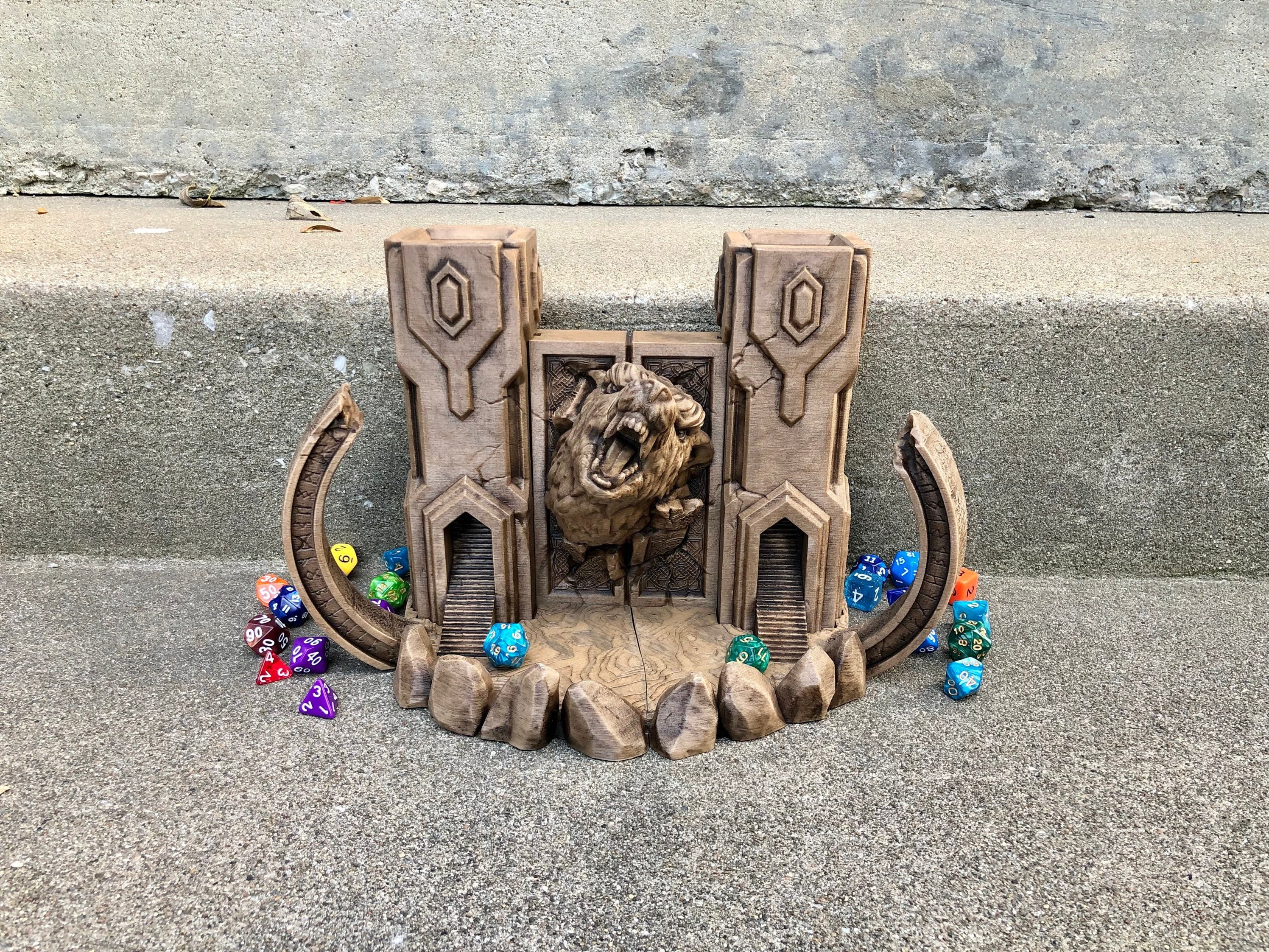 Tor von Walhalla Wikinger Set Würfelturm aus Mythic Roll Dice Towers & Dice Boxes by Unchained Games