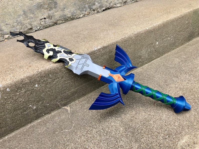 Corrupted Master Sword 3D Printed Collectible Cosplay Prop image 6