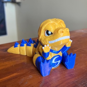 Chibi Sentry-zilla Flexi Toy - Cute Mashup Articulated Toy Figure - 3D Printed