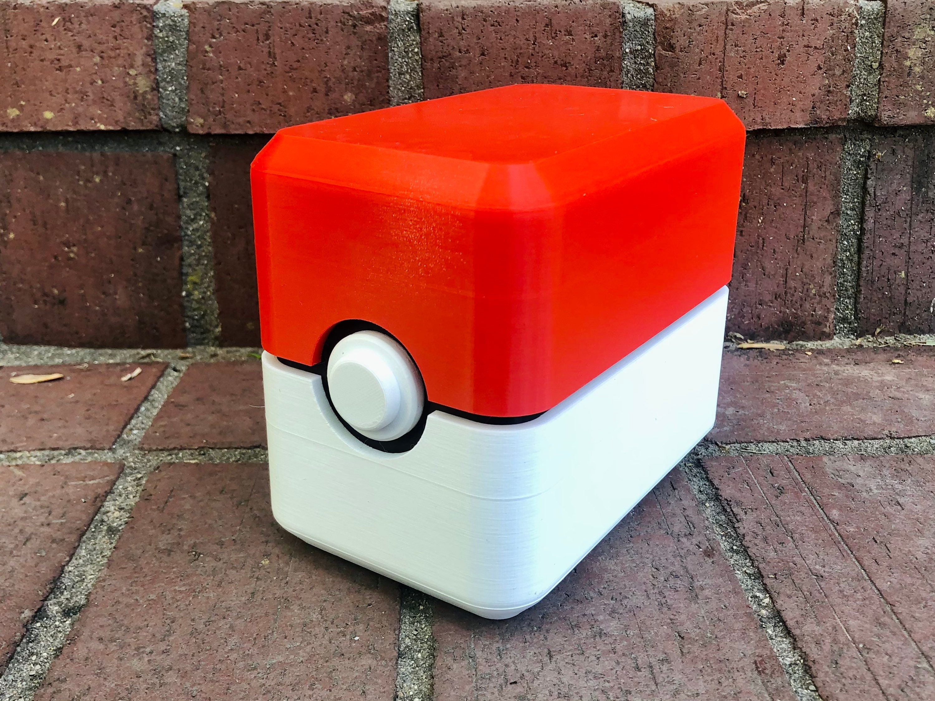 3D Printed Pokemon Pokeball Themed Deck Box Storage Case Etsy Finland
