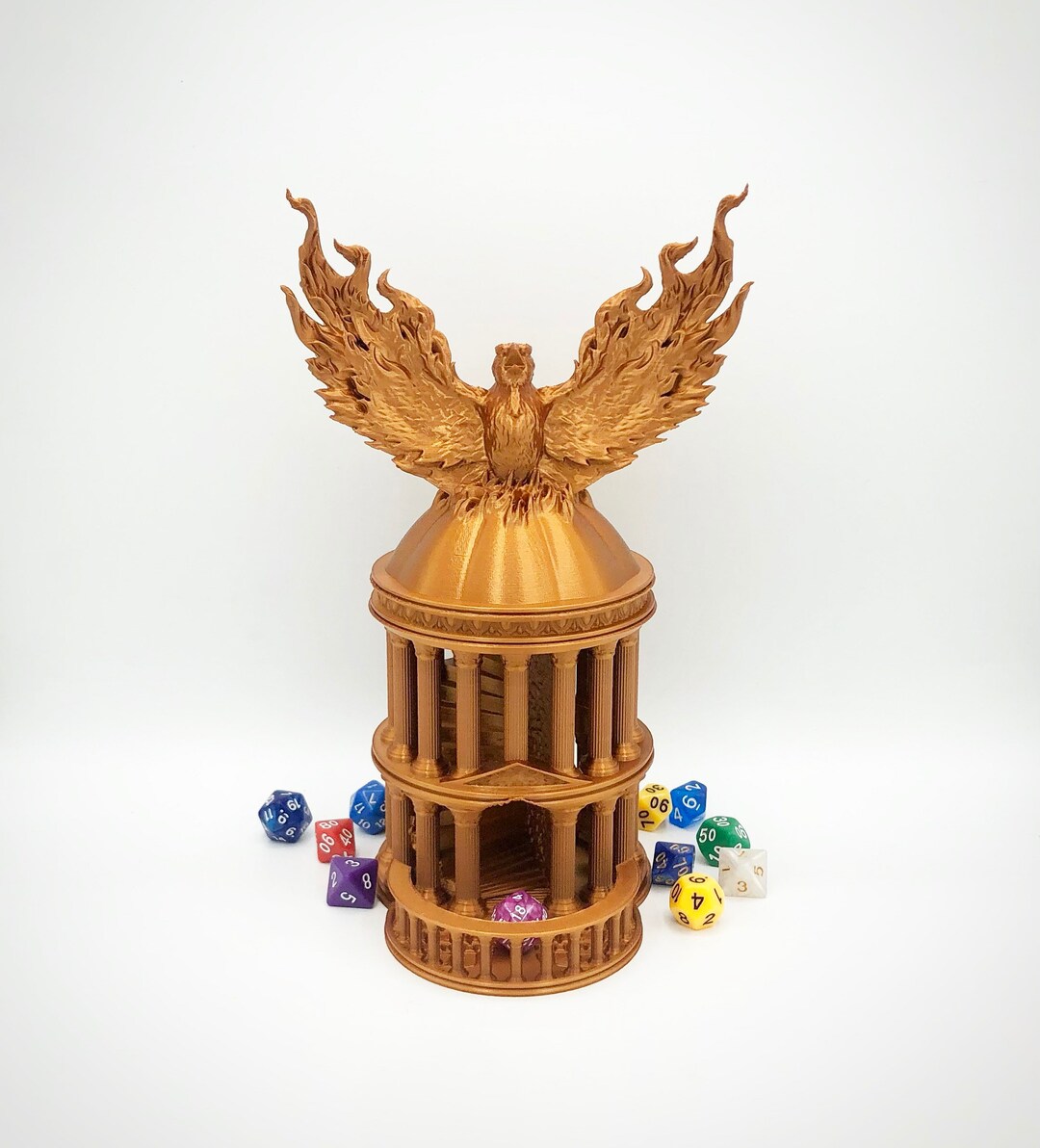 Phoenix Dice Tower From Fate's End Dice Towers by Kimbolt Creations Etsy
