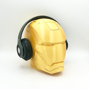 Iron Man Headphone Head - 3D Printed Headphone Stand Bust