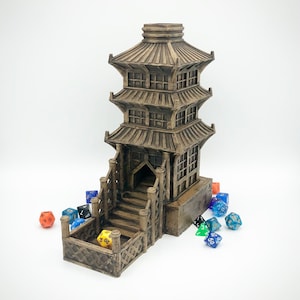 Oriental Tower Dice Tower from The Game of Destiny Dice Towers by Txarli Factory