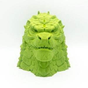 Godzilla Headphone Head 3D Printed Headphone Stand Bust image 5