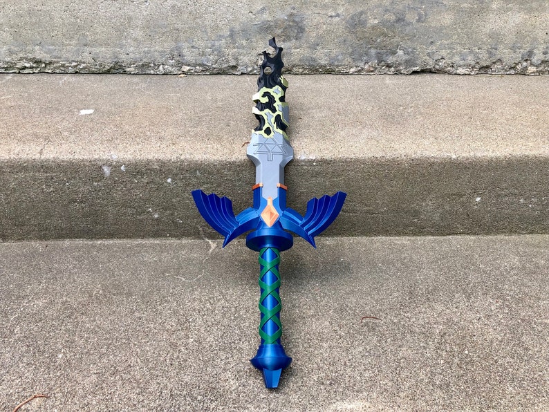 Corrupted Master Sword 3D Printed Collectible Cosplay Prop image 4