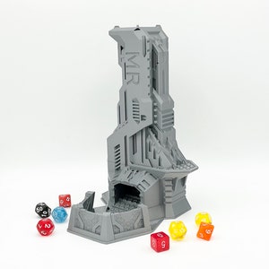 Control Tower Sci-Fi Set Dice Tower from Mythic Roll Dice Towers & Dice Boxes by Unchained Games
