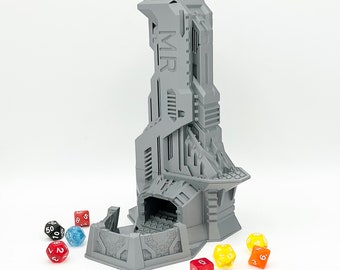 Control Tower Sci-Fi Set Dice Tower from Mythic Roll Dice Towers & Dice Boxes by Unchained Games