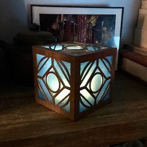 Hand-Painted 3D Printed Jedi Holocron Wayfinder Inspired by STAR WARS