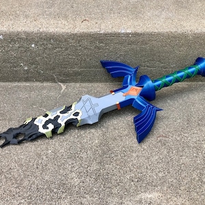 Corrupted Master Sword 3D Printed Collectible Cosplay Prop image 2