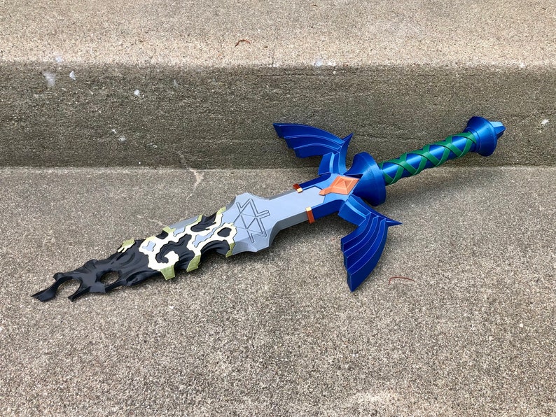 Corrupted Master Sword 3D Printed Collectible Cosplay Prop image 2