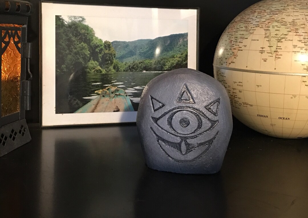 Handpainted Legend of Zelda Ocarina of Time Gossip Stone Statue Etsy
