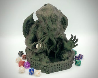 Dark Lord Cthulhu Dice Tower from Fate's End Dice Towers Terra & Cosmos Series by Kimbolt Creations