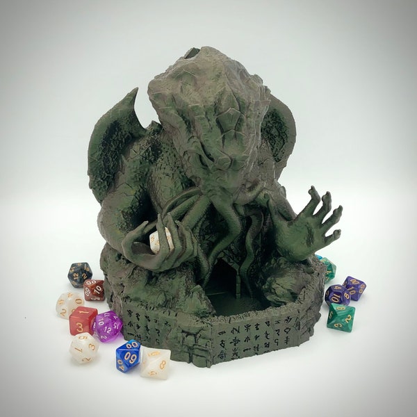 Dark Lord Cthulhu Dice Tower from Fate's End Dice Towers Terra & Cosmos Series by Kimbolt Creations