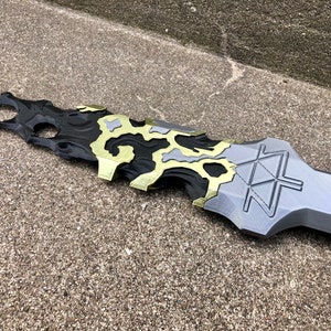 Corrupted Master Sword 3D Printed Collectible Cosplay Prop image 3