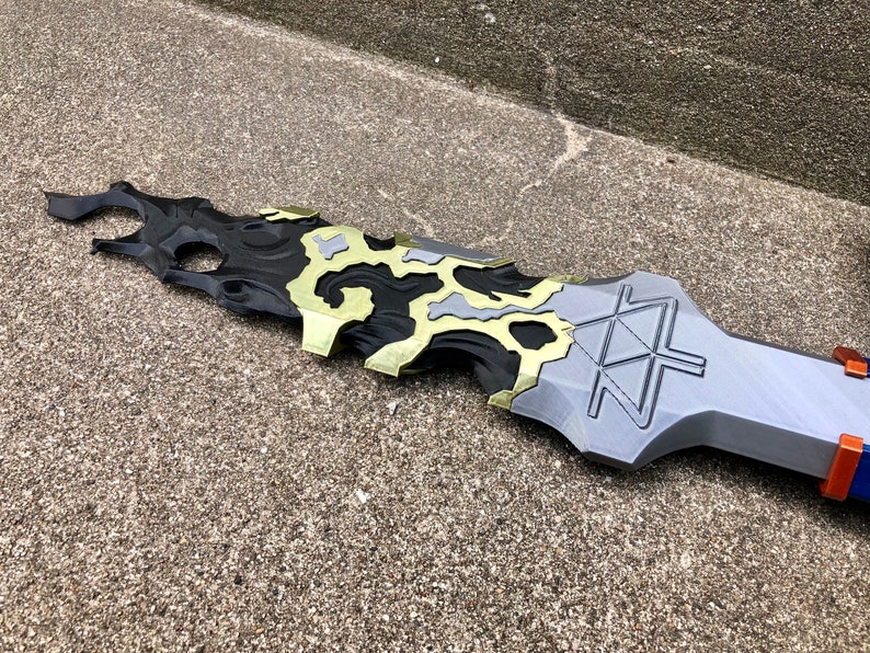 Corrupted Master Sword 3D Printed Collectible Cosplay Prop image 3