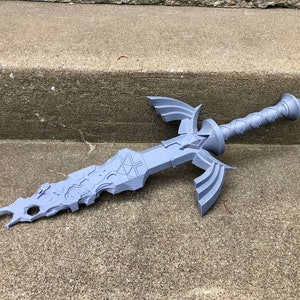 Corrupted Master Sword 3D Printed Collectible Cosplay Prop Solid Color