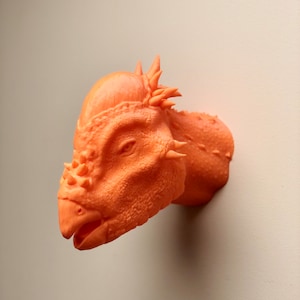 Pachycephalosaurus Head Wall Art Mount - 3D Printed Bust