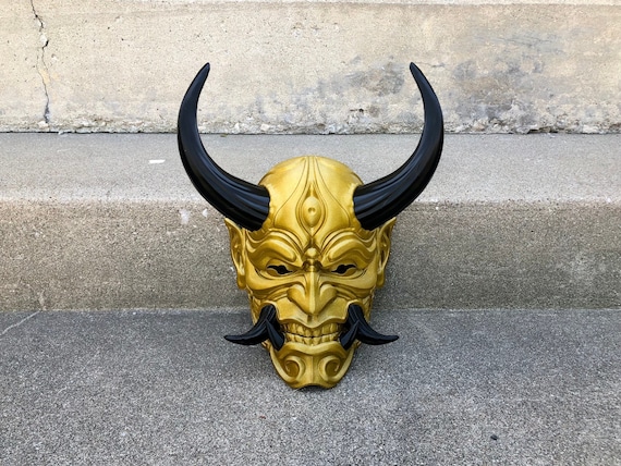Masque japonais Hannya 55 Masque de démon Oni Masque de samouraï