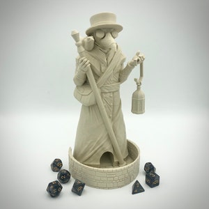 Plague Doctor Dice Tower from Fate's End Dice Towers by Kimbolt Creations