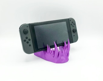 Fanged Monster Mandible Jaw Bone Switch Stand - Compatible with Switch, Tablets, and Phones - 3D Printed Various Colors