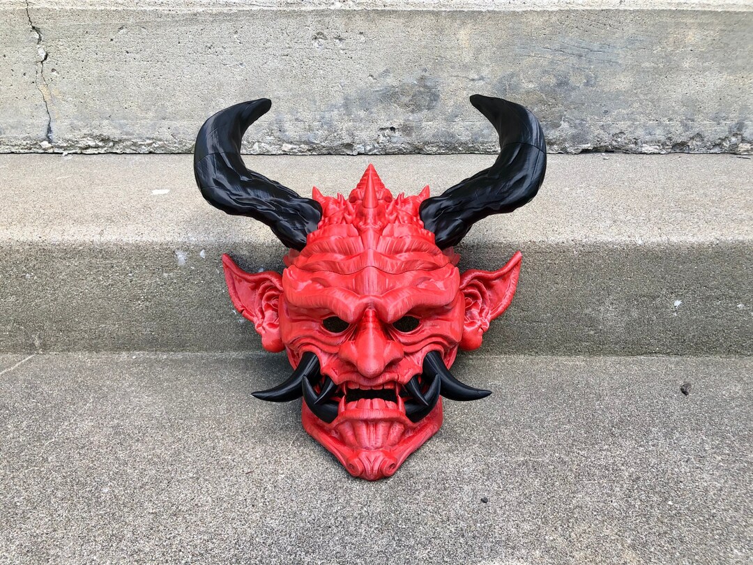 Japanese Hannya 5 Mask Oni Demon Mask 3D Printed Samurai Mask -  Finland