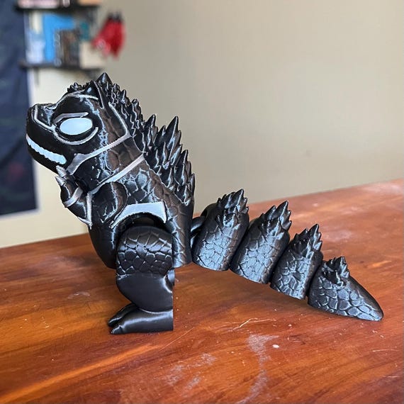 Chibi Black Panther-zilla Flexi Toy - Cute Mashup Articulated Toy