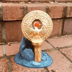 Lovecraft Cthulhu Idol Statue Figurine with Mysterious Writing P Hand-Painted 3D Printed H
