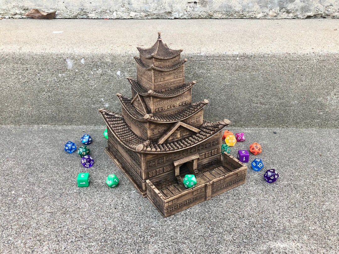 Pagoda Dice Tower From Fate's End Dice Towers by Kimbolt Creations Etsy